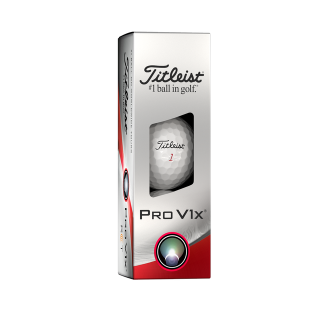 Titleist ProV1x (2024) Vit/Gul/RCT