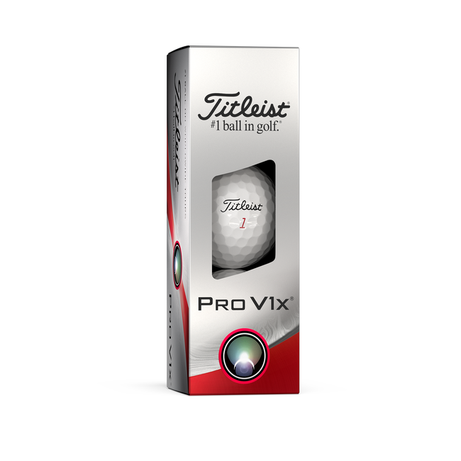 Titleist ProV1x (2024) Vit/Gul/RCT