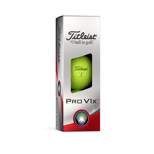 Titleist ProV1x (2024) Vit/Gul/RCT